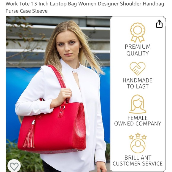 MY BEST FRIEND IS A BAG Designer Laptop Work Carry On Bag Tote 13 inch Laptop - Picture 14 of 16